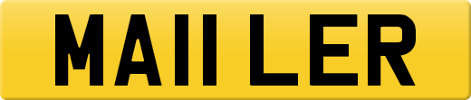 MA11 LER private number plate